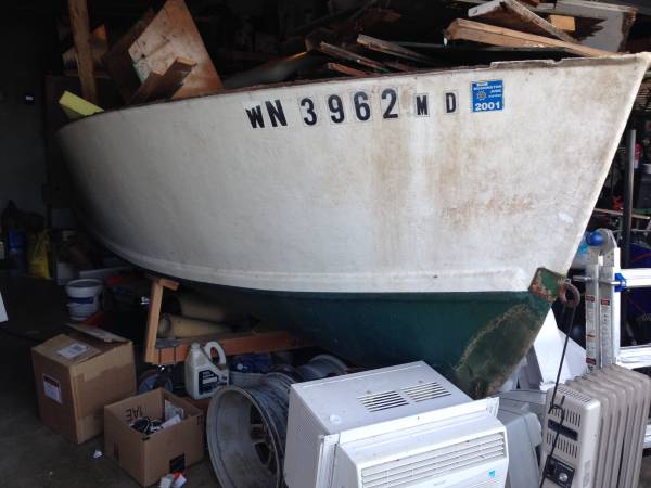 18 foot wood hull free boat