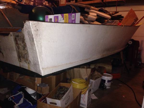 wood hull 18 foot free used boat