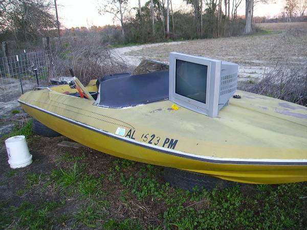 Free boat yellow hull plus some other stuff