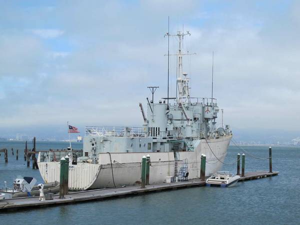 Naval Minesweeper Ship. HMCS Chaleur 