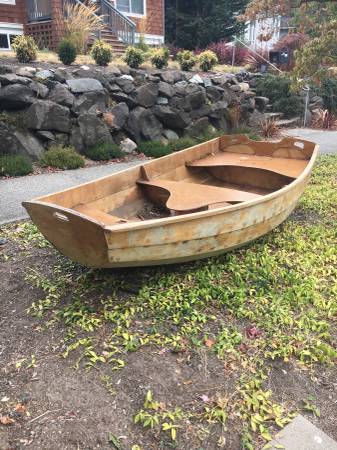 Handmade wooden project boat