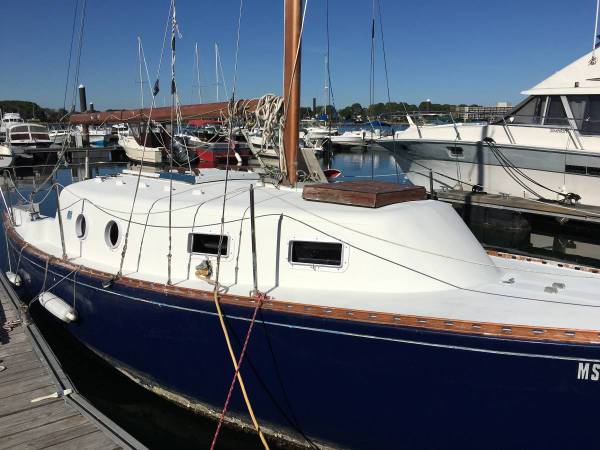 26' Grampian Sailboat on deck