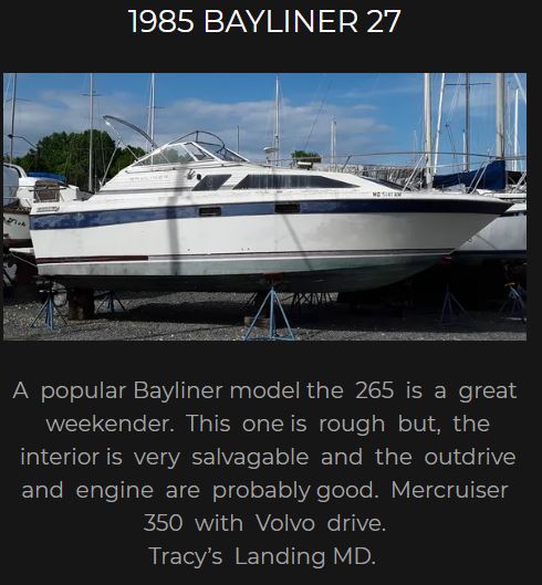 1985 Bayliner 27