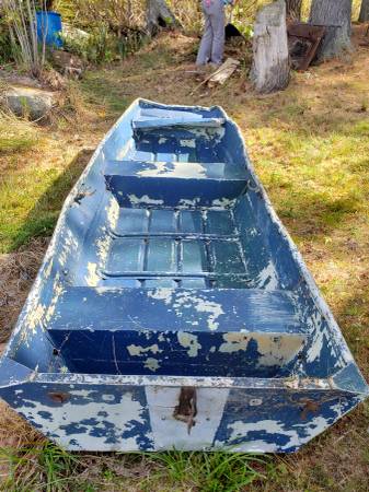 Blue Painted Jon Boat 