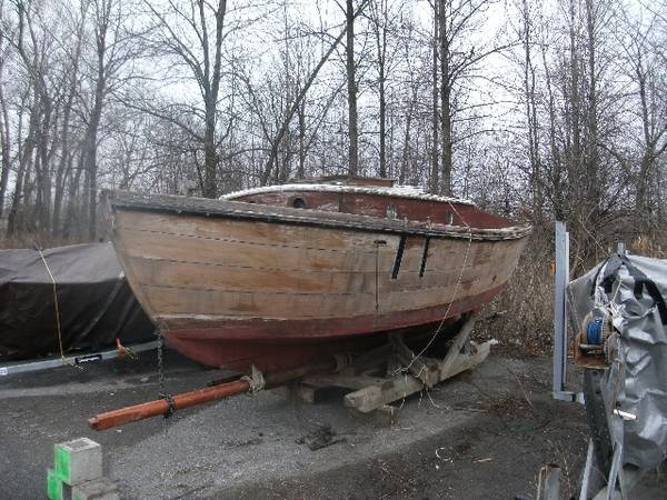 Wood sailboat c1930's-40's