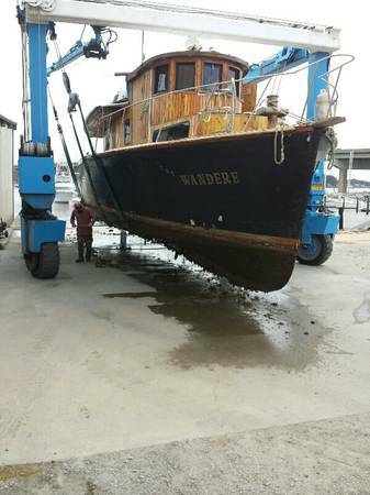 47' Antique Wooden Boat