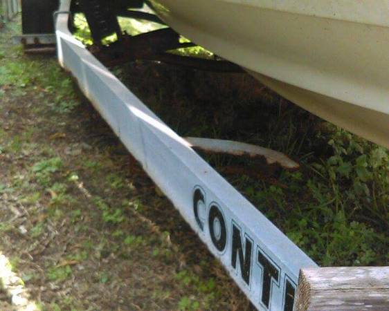 Free 19 trailer with project boat