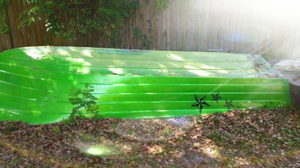 little green boat