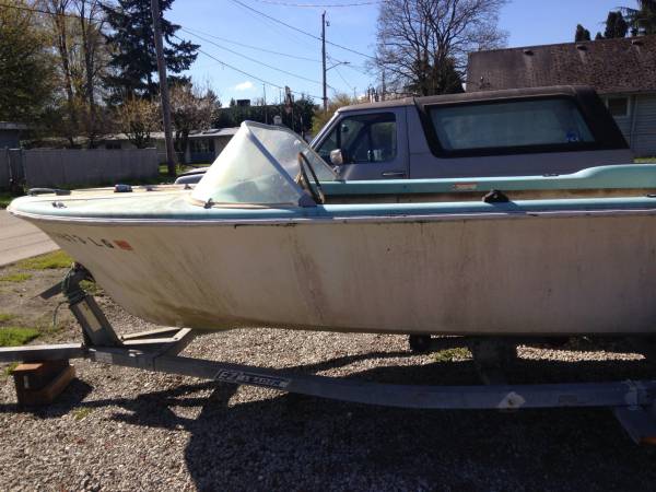 16 foot hull old school hull project boat