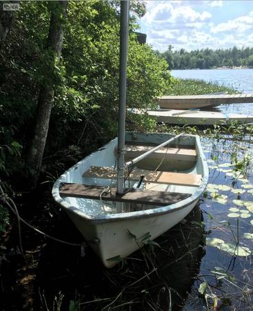 Small sailboat row boat