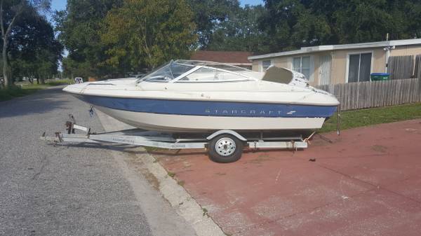 Boat and broken trailer