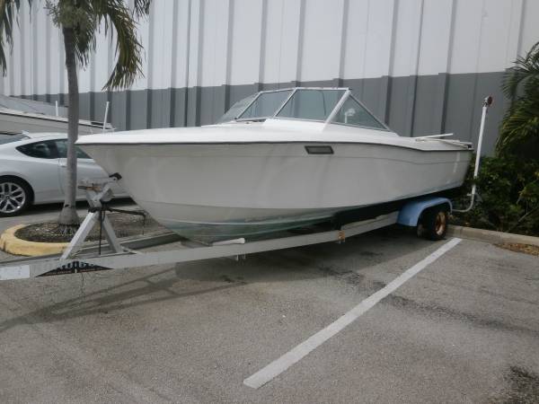 Grady White Port view on trailer