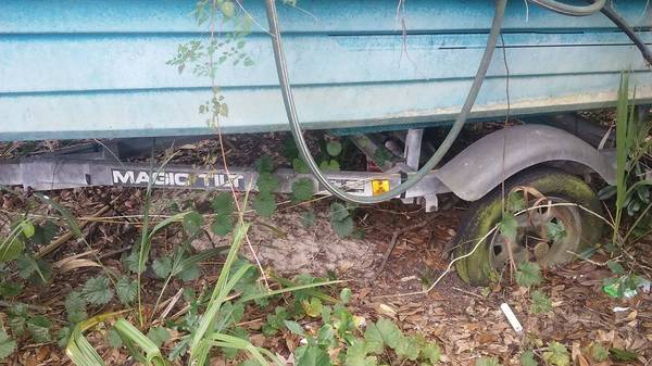 Magig Tilt trailer and fishing boat