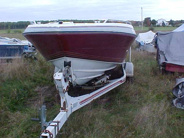 1989 20 ft deep wide Inboard outboard runabout open bow all around Boat. Whats free is the Hull only.