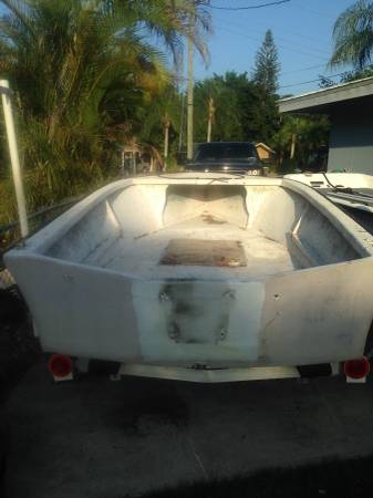 15 foot boat hull solid