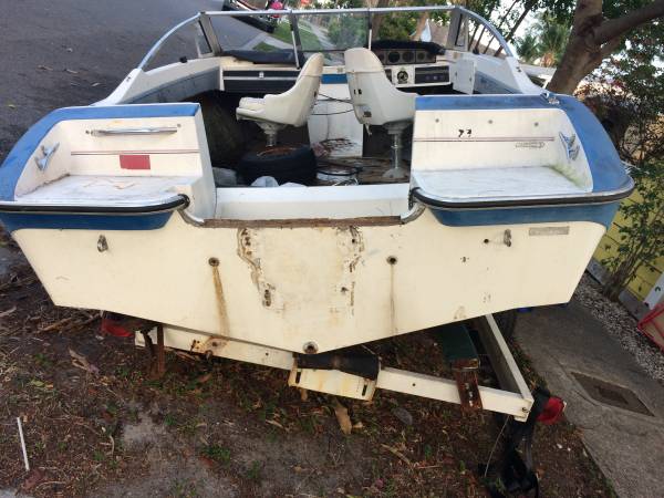 boat with trailer needs some refurb work
