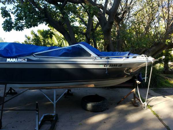 Marlin Project boat with engine