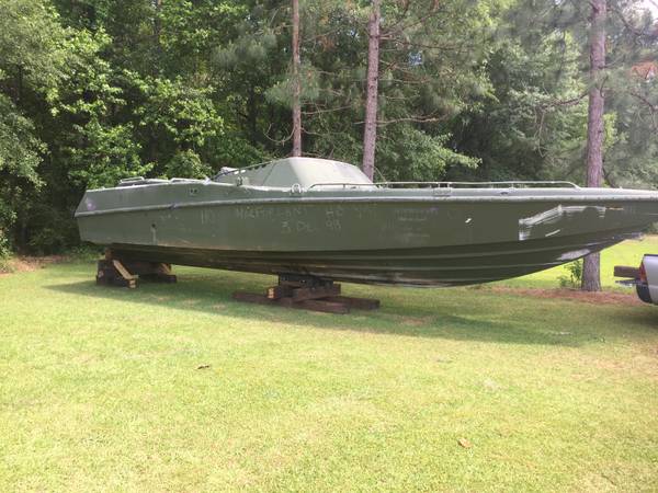 Navy powerboat