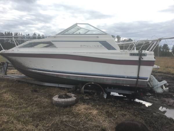 Bayliner boat on trailer