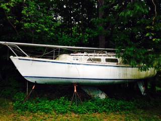 77 Balboa Port side on stands