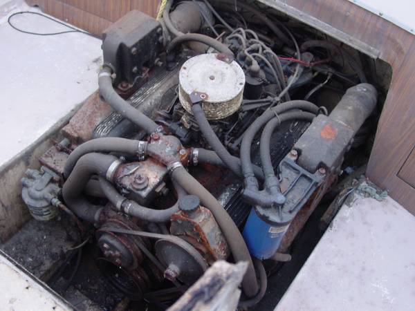24 Cobia Mercruiser V8 engine with sterndrive