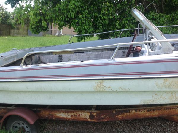Boat on trailer Cape Coral