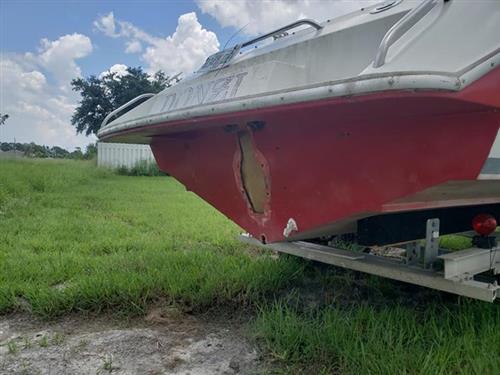 Donzi on trailer