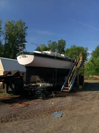 37 Irwin on Trailer