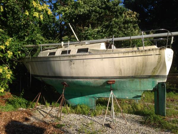 Boat Yard clear the sailboats