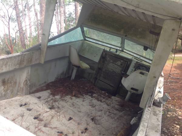 old boat interior