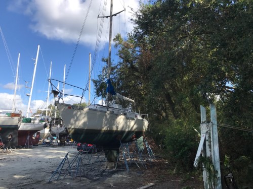 30 Irwin in yard on stands