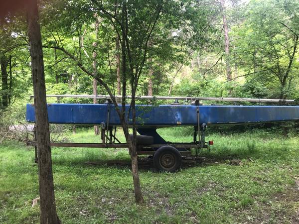 1944 INTERNATIONAL 110 SAILBOAT on trailer