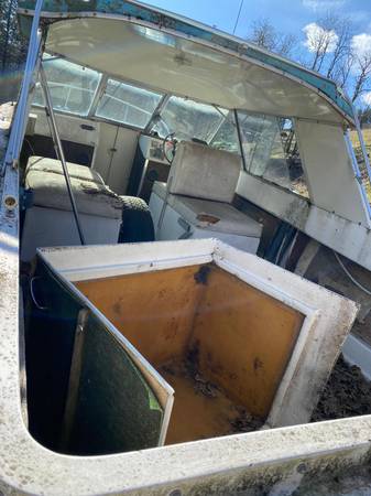 older chris craft style cock pit