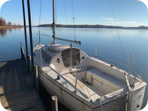 1979 Pearson sailboat 23 foot afloat