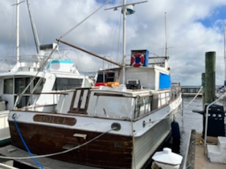 1972 Grand Banks stern view