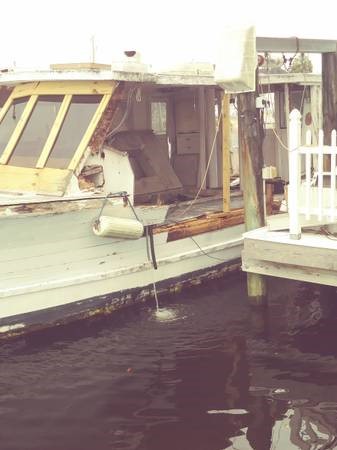 78 wood boat not seaworthy as is
