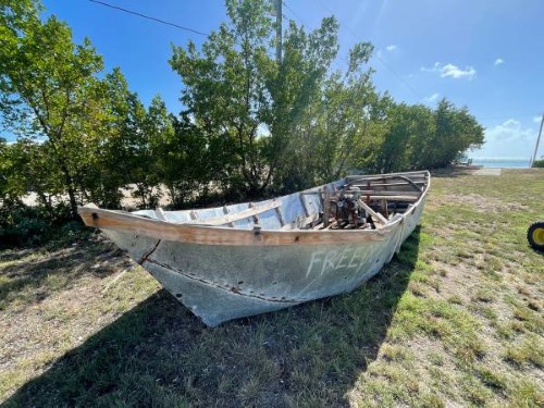 Cuban Boat wood and metal